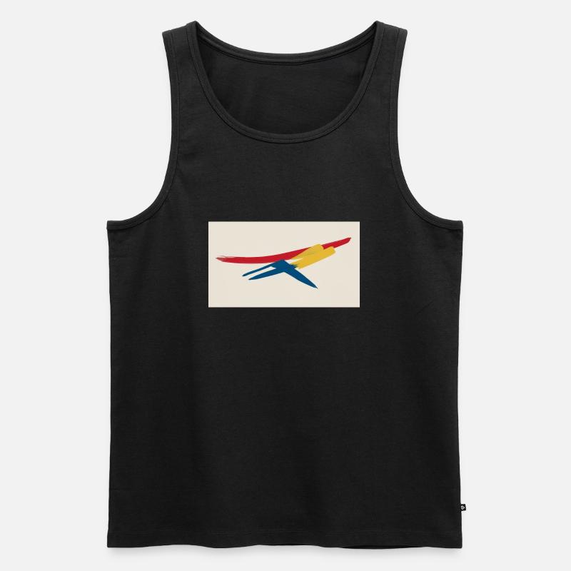 Abstrakte Kunst - Männer Premium Bio Tank Top - Schwarz