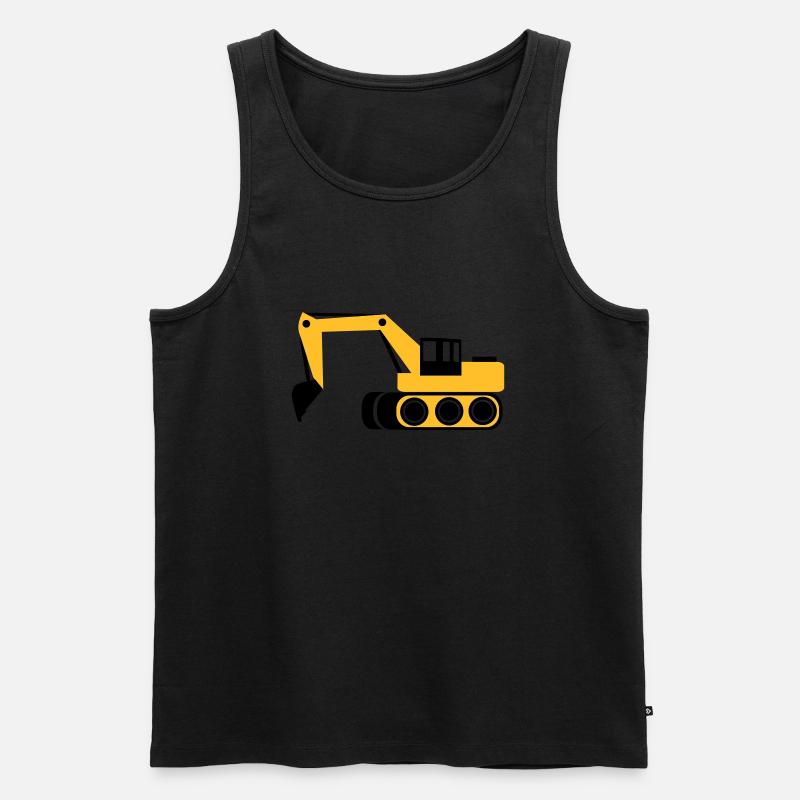 Bagger - Männer Premium Bio Tank Top - Schwarz