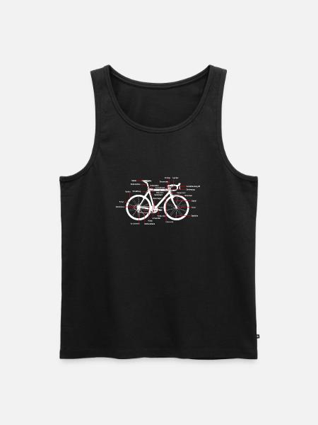Rennrad Teile - Männer Premium Bio Tank Top - Schwarz
