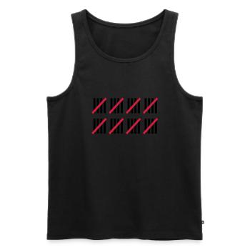 40 . Geburtstag - Männer Premium Bio Tank Top - Schwarz - Vorne - Michal (187cm)