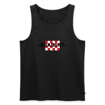 BRABANT PRINT WITH FLAG - Men's Premium Organic Tank Top - black - Front - AI Model Male 178 light (178cm)
