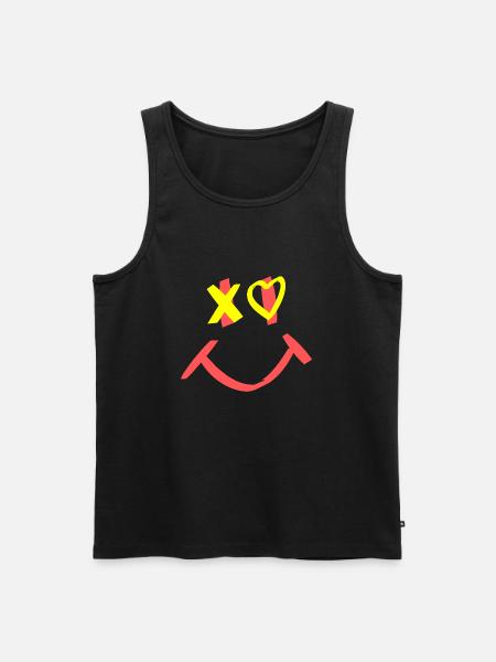 Smile - Men's Premium Organic Tank Top - black