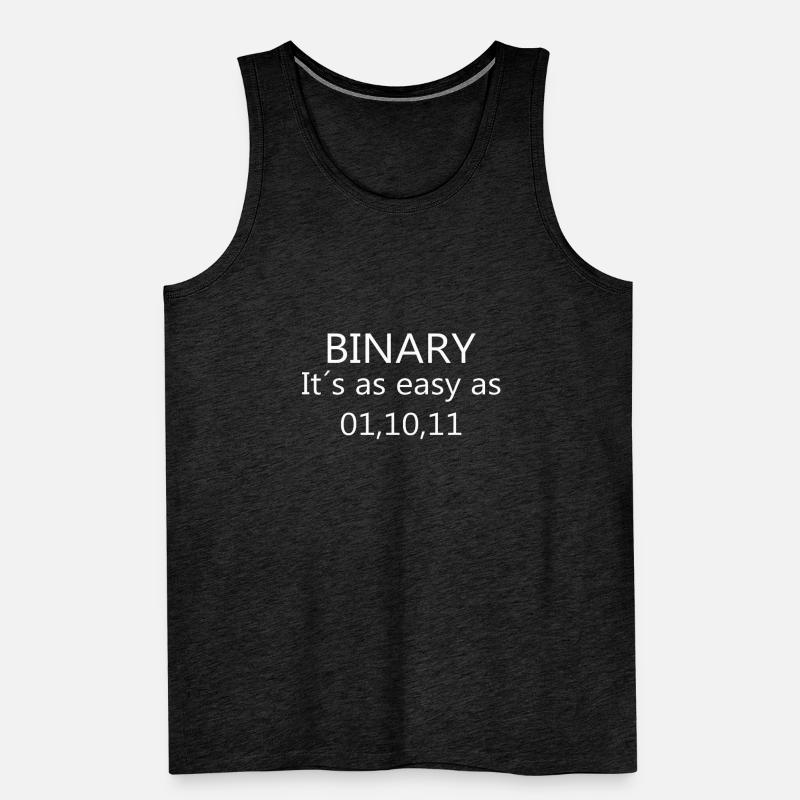 Binary - It´s as easy as 01 10 11 Computer Science Männer Premium Bio Tank Top