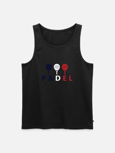 PADEL FRANKREICH 2 - Männer Premium Bio Tank Top - Schwarz