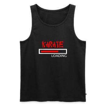 Karate Laden - Männer Premium Bio Tank Top - Schwarz - Vorne - AI Model Male 178 light (178cm)