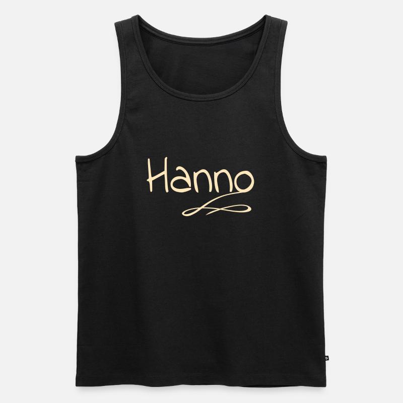 Hanno - Männer Premium Bio Tank Top - Schwarz