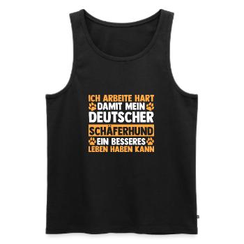 Hund Hundebesitzer Hund Hunderasse Geschenk - Männer Premium Bio Tank Top - Schwarz - Vorne - Michal (187cm)