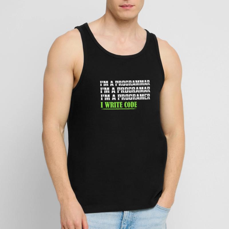 Je suis un programmar ........ J’écris du code logiciel de codage Débardeur bio Premium Homme
