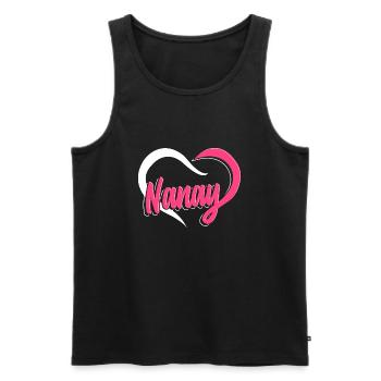 Philippines - Nanay - Men's Premium Organic Tank Top - black - Front - AI Model Male 178 light (178cm)