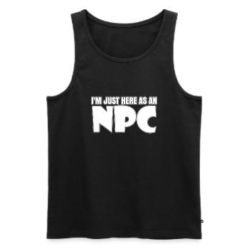 Funny LARP Live Action Role Playing Cosplay - Men's Premium Organic Tank Top - black - Front - AI Model Male 178 light (178cm)