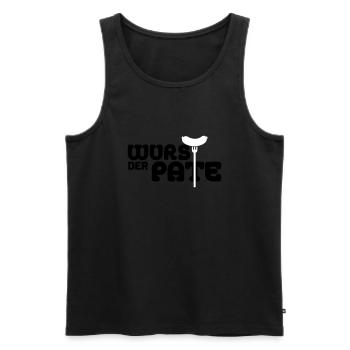 Der Wurstpate - Männer Premium Bio Tank Top - Schwarz - Vorne - Michal (187cm)