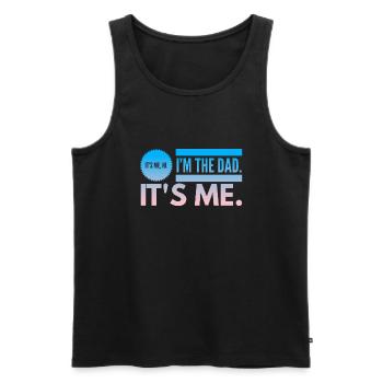 es ist mir hallo, ich bin der Vater, es ist ich - Männer Premium Bio Tank Top - Schwarz - Vorne - Michal (187cm)