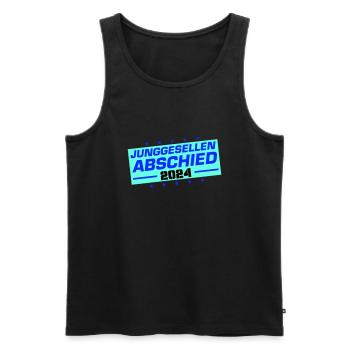 Junggesellen Abschied 2024 - Männer Premium Bio Tank Top - Schwarz - Vorne - Michal (187cm)