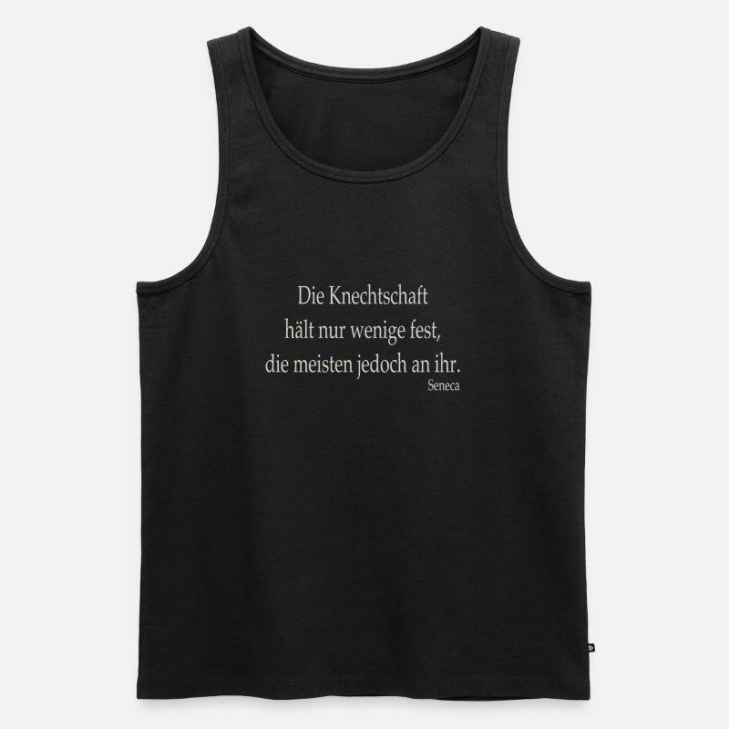 Knechtschaft - Männer Premium Bio Tank Top - Schwarz