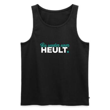 Bis wieder einer heult - Männer Premium Bio Tank Top - Schwarz - Vorne - Michal (187cm)