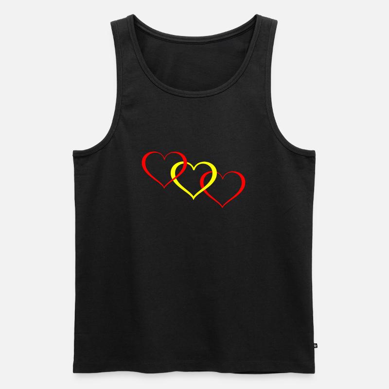 Spanien EM - Männer Premium Bio Tank Top - Schwarz