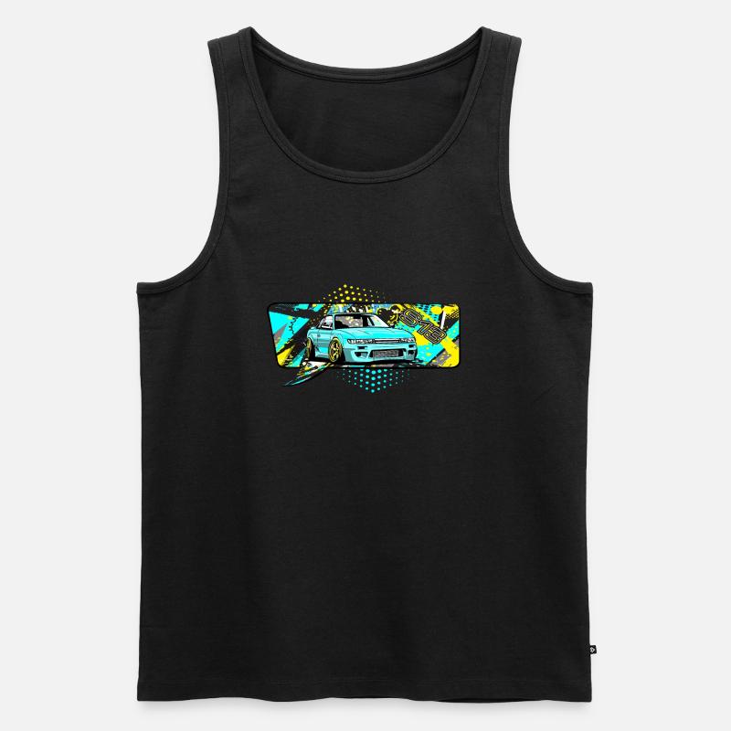 s13 bubble comic - Männer Premium Bio Tank Top - Schwarz