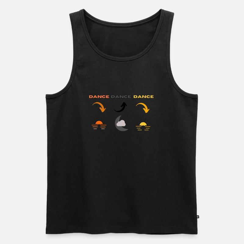 Dance Dance Dance - Männer Premium Bio Tank Top - Schwarz