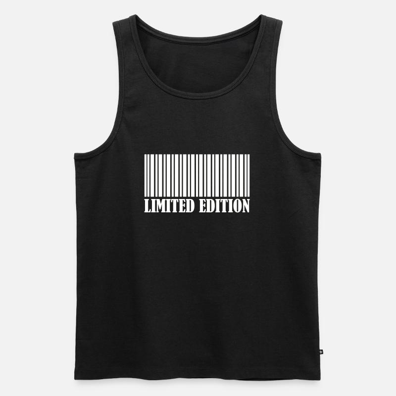 Barcode Limited Edition - Männer Premium Bio Tank Top - Schwarz