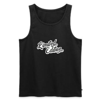 limited edition - Männer Premium Bio Tank Top - Schwarz - Vorne - Michal (187cm)
