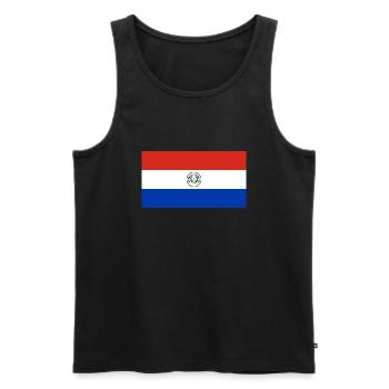 Paraguay - Männer Premium Bio Tank Top - Schwarz - Vorne - Michal (187cm)