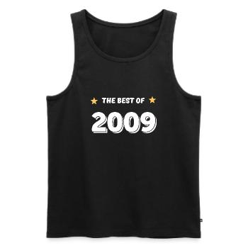 Das Beste aus 2009 - Männer Premium Bio Tank Top - Schwarz - Vorne - AI Model Male 178 light (178cm)