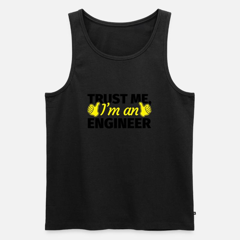Trust Me I'm an Engineer - Débardeur bio Premium Homme - noir