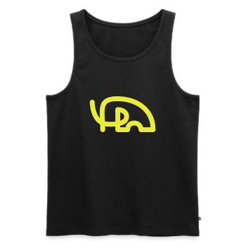 Mammut - Männer Premium Bio Tank Top - Schwarz - Vorne - Michal (187cm)