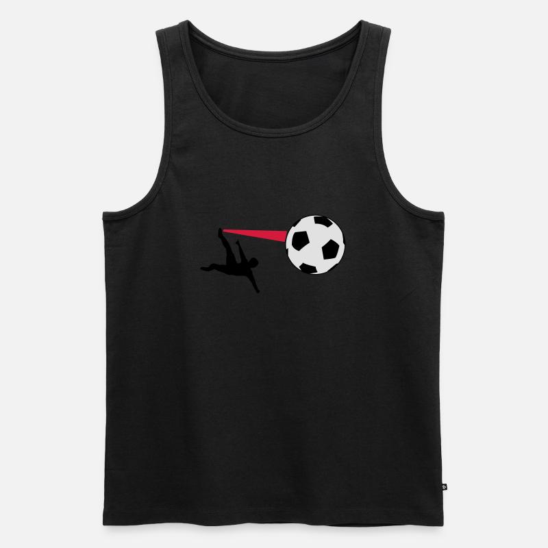 Fußball - Männer Premium Bio Tank Top - Schwarz