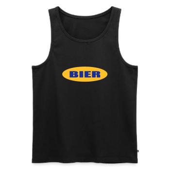 bier - Débardeur bio Premium Homme - noir - Devant - AI Model Male 178 light (178cm)