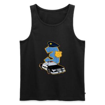 3 Jahre Alt Geschenk Polizei Wagen Offizier Kind - Männer Premium Bio Tank Top - Schwarz - Vorne - AI Model Male 178 light (178cm)