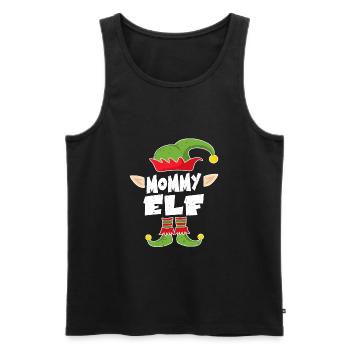 Mama Elf Weihnacht Geschenk Mutter Weihnachten - Männer Premium Bio Tank Top - Schwarz - Vorne - AI Model Male 178 light (178cm)