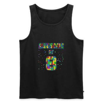 Großartig mit 8 Jahr Geschenk 8. Geburtstag - Männer Premium Bio Tank Top - Schwarz - Vorne - AI Model Male 178 light (178cm)