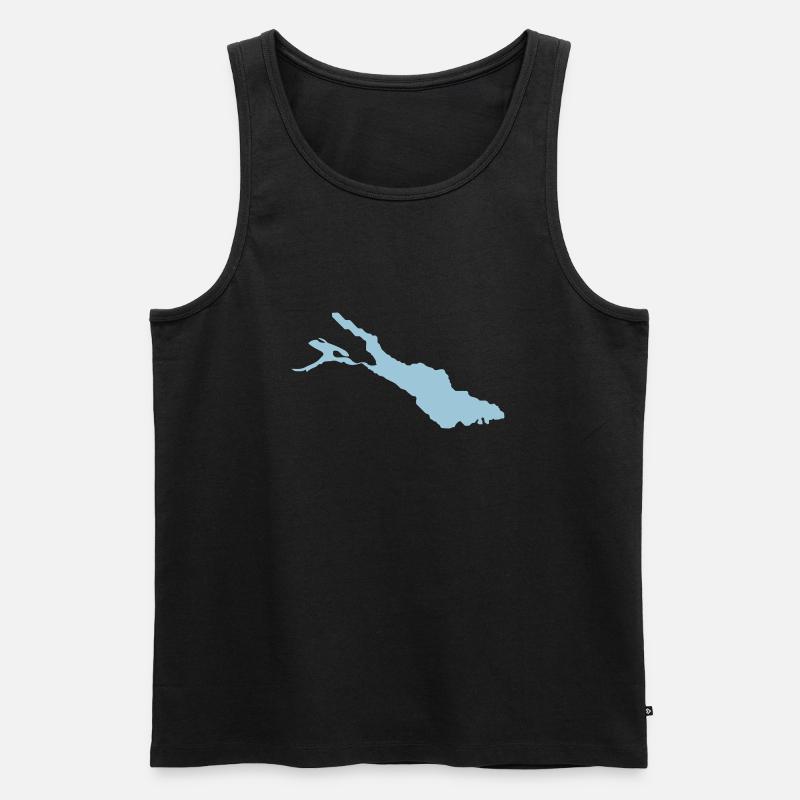 (bodensee) - Männer Premium Bio Tank Top - Schwarz