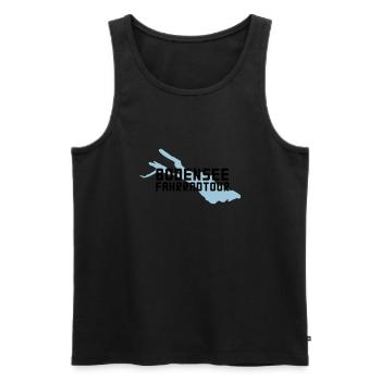 Bodensee Bike Tour - Men's Premium Organic Tank Top - black - Front - Michal (187cm)