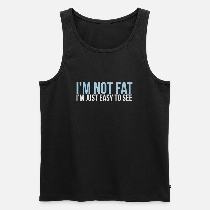 im not fat - Männer Premium Bio Tank Top - Schwarz