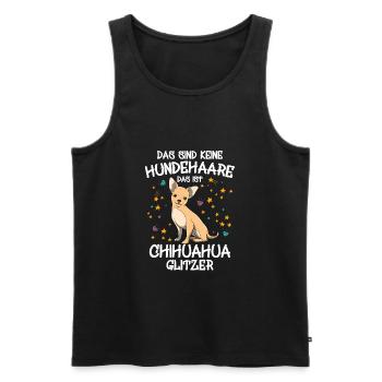 Funny Chihuahua Dog Owner Dogs Fun Gift - Men's Premium Organic Tank Top - black - Front - Michal (187cm)