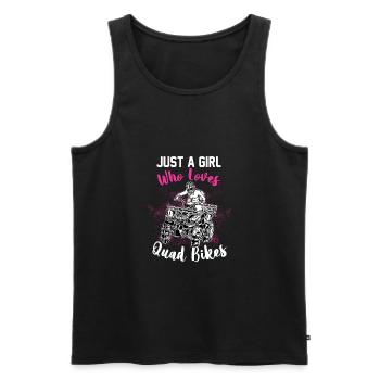Cool Quadbike Mädchen Geschenk - Männer Premium Bio Tank Top - Schwarz - Vorne - AI Model Male 178 light (178cm)