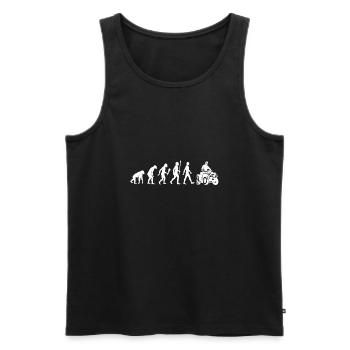 Coole Evolution Quad Bike Geschenkidee - Männer Premium Bio Tank Top - Schwarz - Vorne - Michal (187cm)