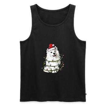 Samojeden cadeau des chiens de Noël - Débardeur bio Premium Homme - noir - Devant - Michal (187cm)