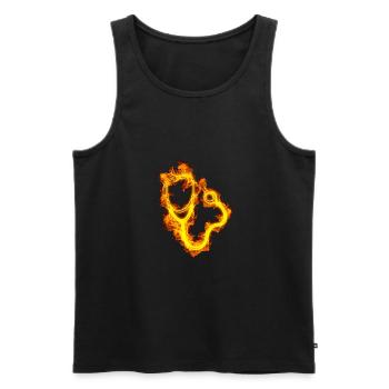 Feuer Doktor Stethoskop - Männer Premium Bio Tank Top - Schwarz - Vorne - Michal (187cm)