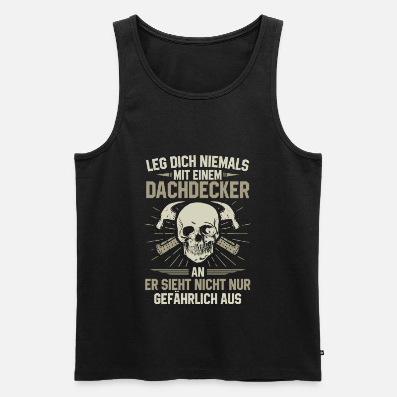 Dachdecker - Männer Premium Bio Tank Top - Schwarz
