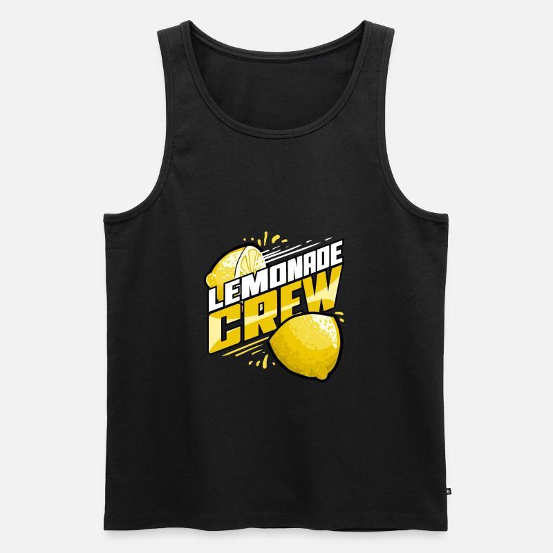 Limonade Getränk Limo Fruchtsaft Eistee - Männer Premium Bio Tank Top - Schwarz