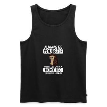 Soyez toujours vous-même à moins que vous ne puissiez être un hérisson - Débardeur bio Premium Homme - noir - Devant - AI Model Male 178 light (178cm)