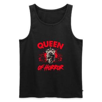 Queen Of Horror Movie Halloween Crown Skull - Men's Premium Organic Tank Top - black - Front - AI Model Male 178 light (178cm)