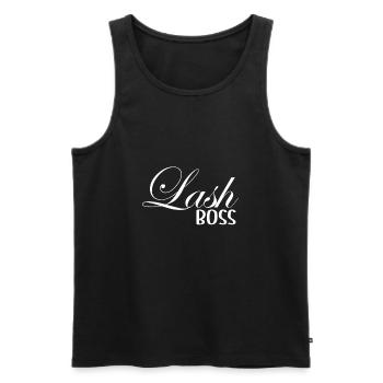 Womens Lash Artist Eyelash Makeup Lash Tech - Men's Premium Organic Tank Top - black - Front - AI Model Male 178 light (178cm)