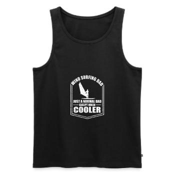 Windsurfing Dad Just A Normal Dad Except Cooler - Männer Premium Bio Tank Top - Schwarz - Vorne - AI Model Male 178 light (178cm)