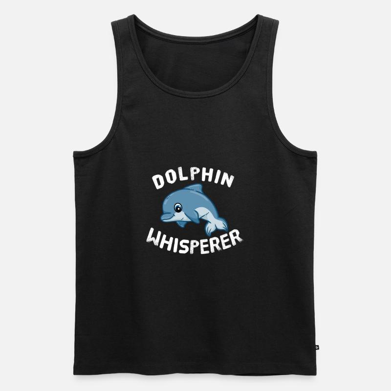 Dolphin Whisperer Delfin Flüsterer Beluga - Débardeur bio Premium Homme - noir
