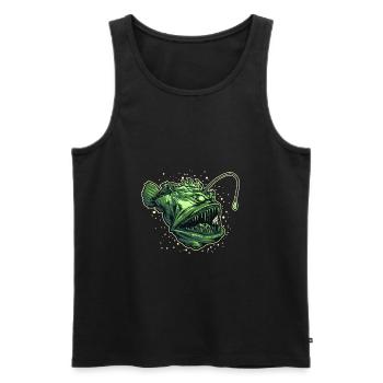 Seeteufel Tiefsee Meeresungeheuer Fische Ozean - Männer Premium Bio Tank Top - Schwarz - Vorne - AI Model Male 178 light (178cm)