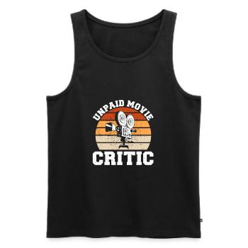Filmkritiker Kinobesucher Filmliebhaber Kino Filme - Männer Premium Bio Tank Top - Schwarz - Vorne - AI Model Male 178 light (178cm)